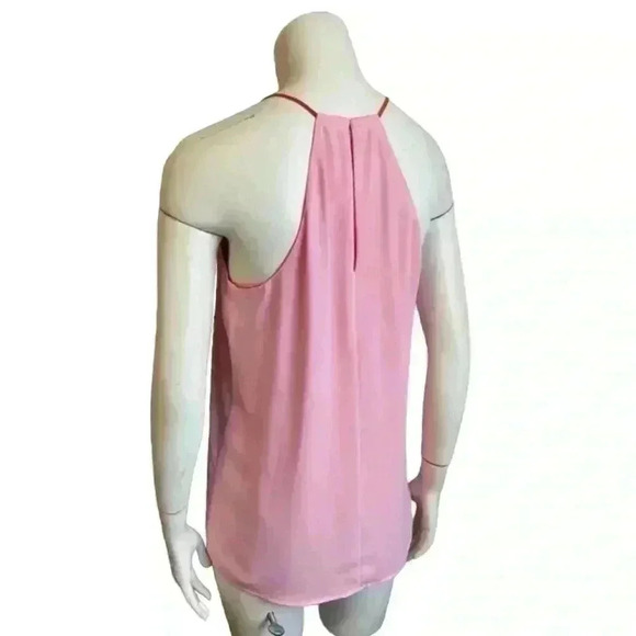 Neon Reversible Crepey Halter Tank Top Pink Orange Women’s Size Medium - Picture 6 of 11
